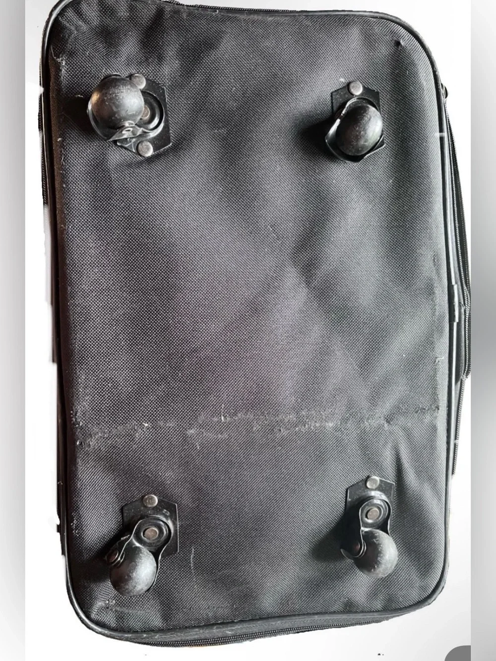 AITZ Expandable Rolling Garment Travel Bag Wheeled Luggage Black 19x19x12